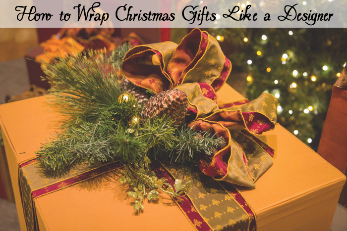 Wrap Christmas gifts like a designer