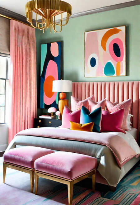 gray wall trim bedroom green walls