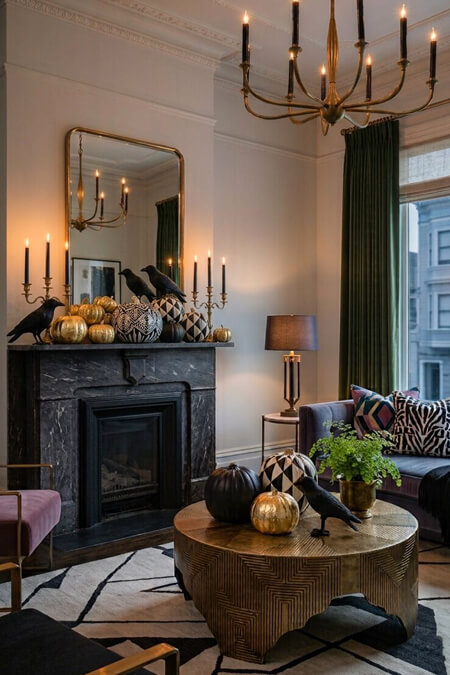 halloween living room