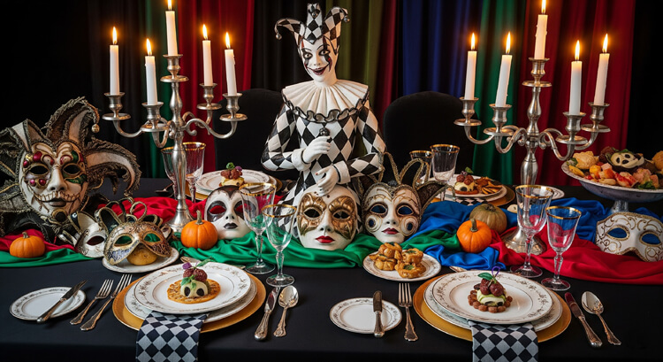 harlequin tablescape