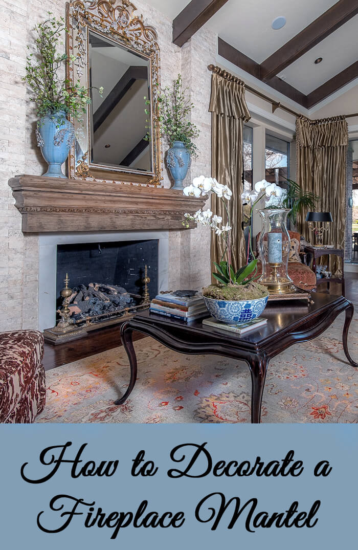 How to decorate a fireplace mantel like a professional designer