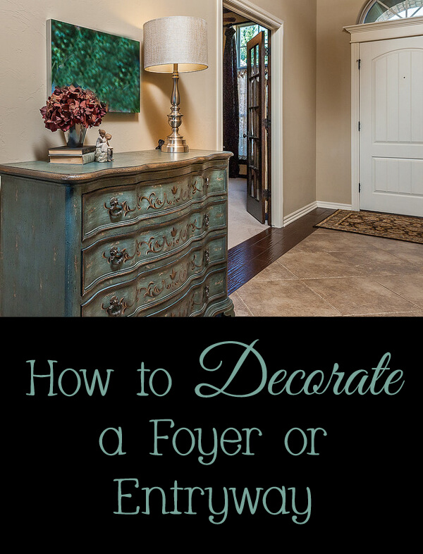 how to decorate a foyer or entryway