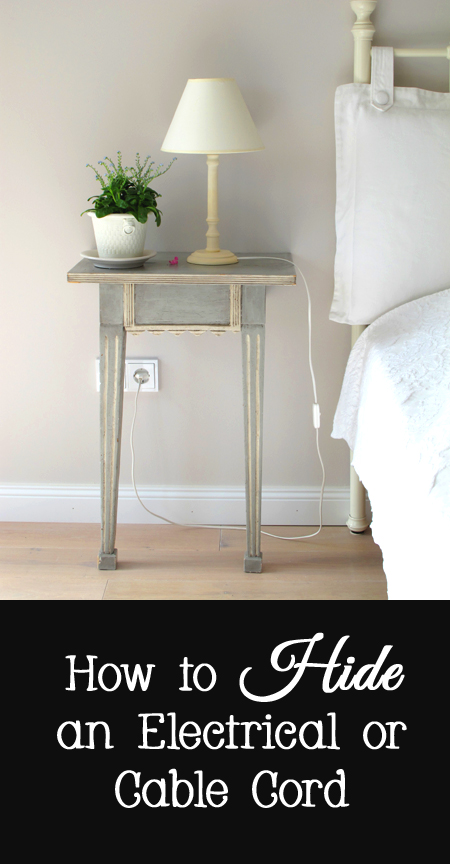 How to Hide an Electrical or Cable Cord