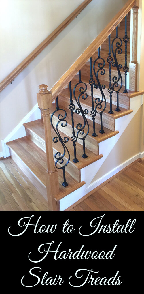 How to install hardwood stair treads