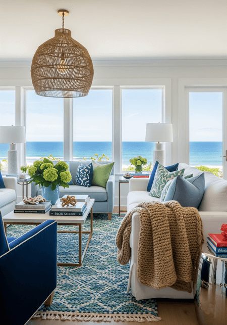 living room coastal style