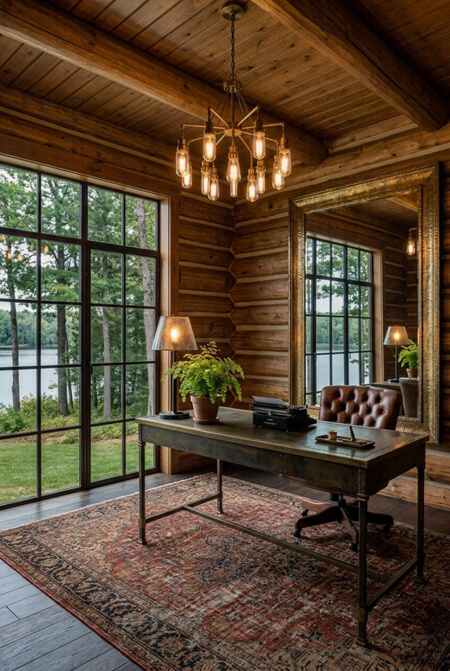log cabin light