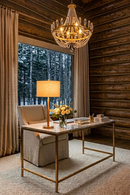 log cabin masculine and feminine