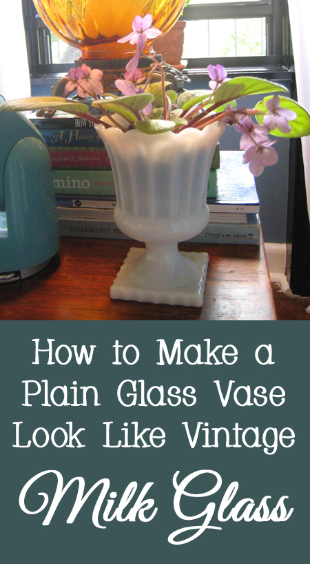 How to Make DIY Faux Milk Glass