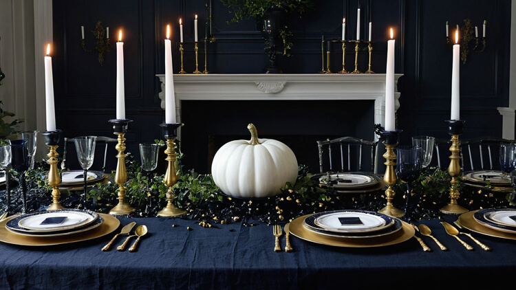 modern minimalism tablescape