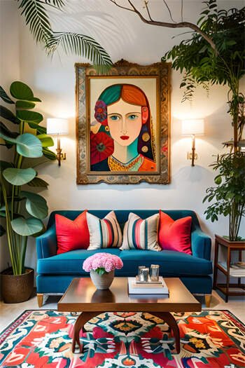 natural colorful portrait