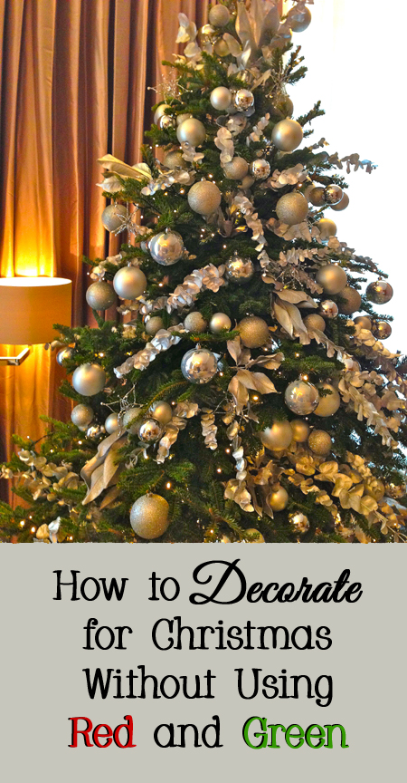Christmas decorating without red and green