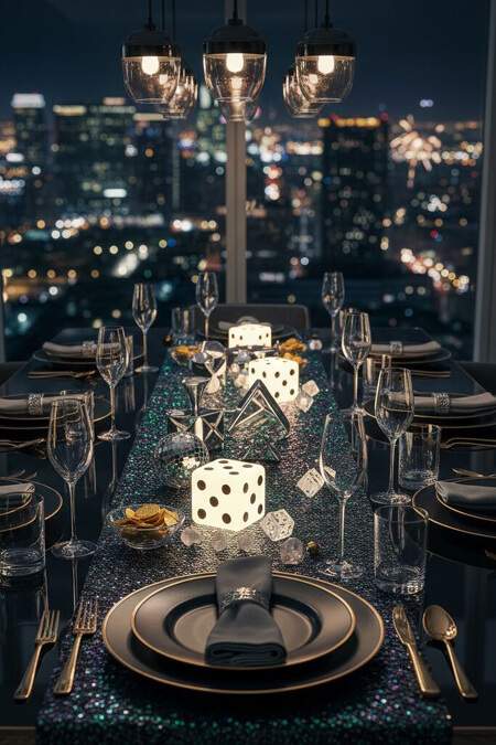 New Years Eve Party Tablescape Ideas