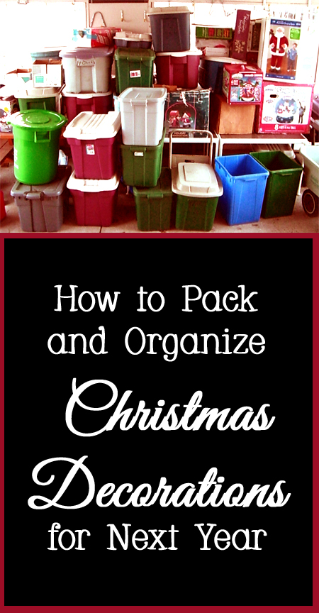 How to Pack and Organize Christmas Decorations