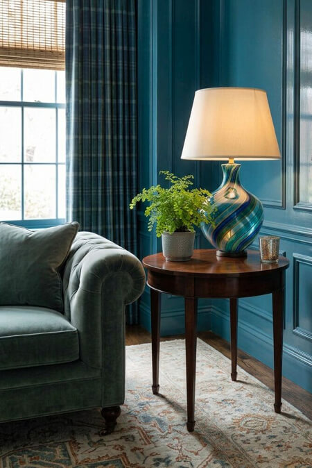 painted glass lamp