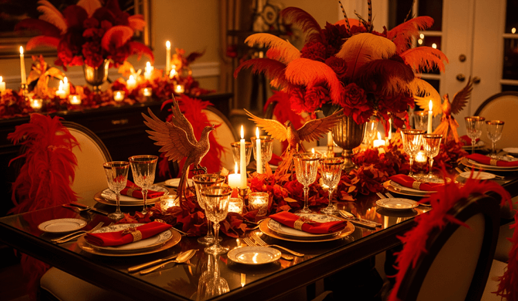phoenix halloween tablescape