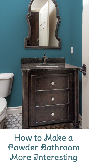 How to make a powder bathroom more interesting