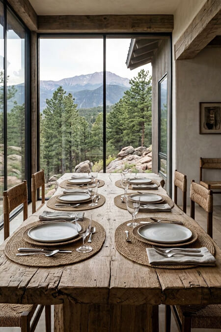 rustic placemats