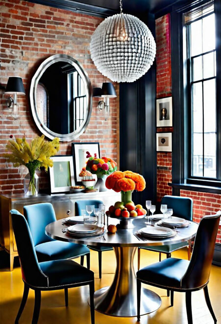 stainless steel table dining room