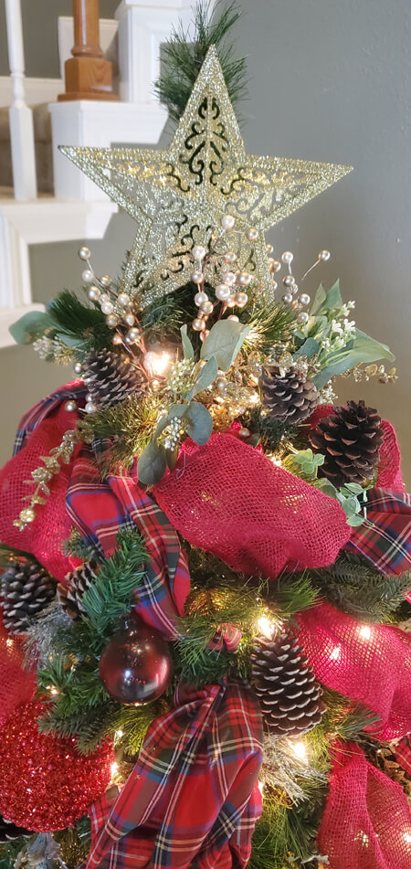 Christmas tree decorating step by step