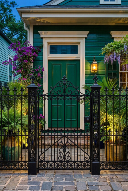 wrought iron gate