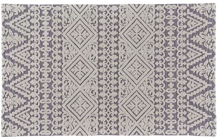 Gustin Hand-Tufted Wool Pearl/Gray Area Rug