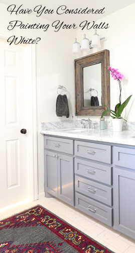 Have you considered painting your walls white?