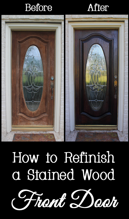How to Refinish a Stained Wood Front Door