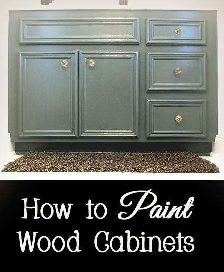 How to Paint Wood Cabinets